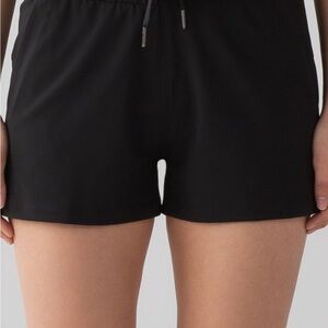 Lululemon Black Back on the Fly Shorts DAMAGED SEE PHOTO Size 12 2.5 in